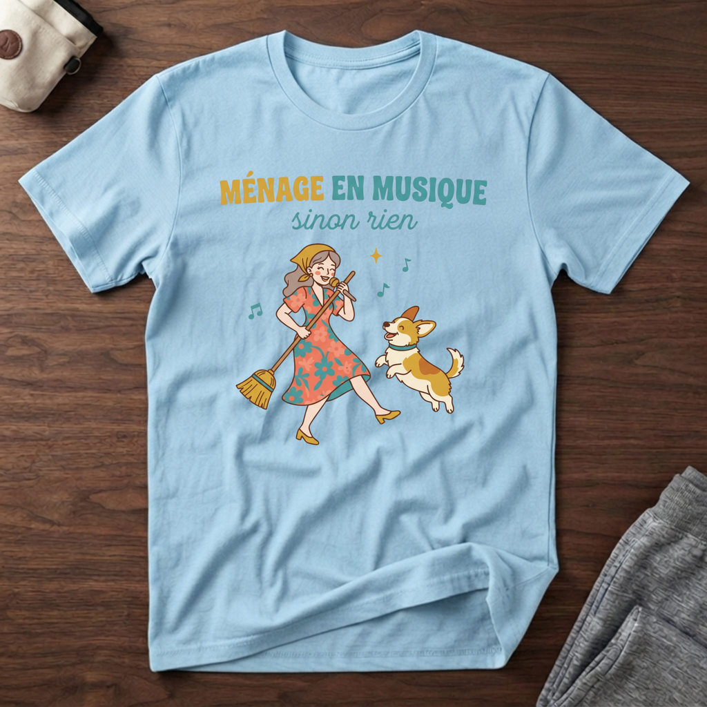 T-Shirt — Ménage en musique, sinon rien