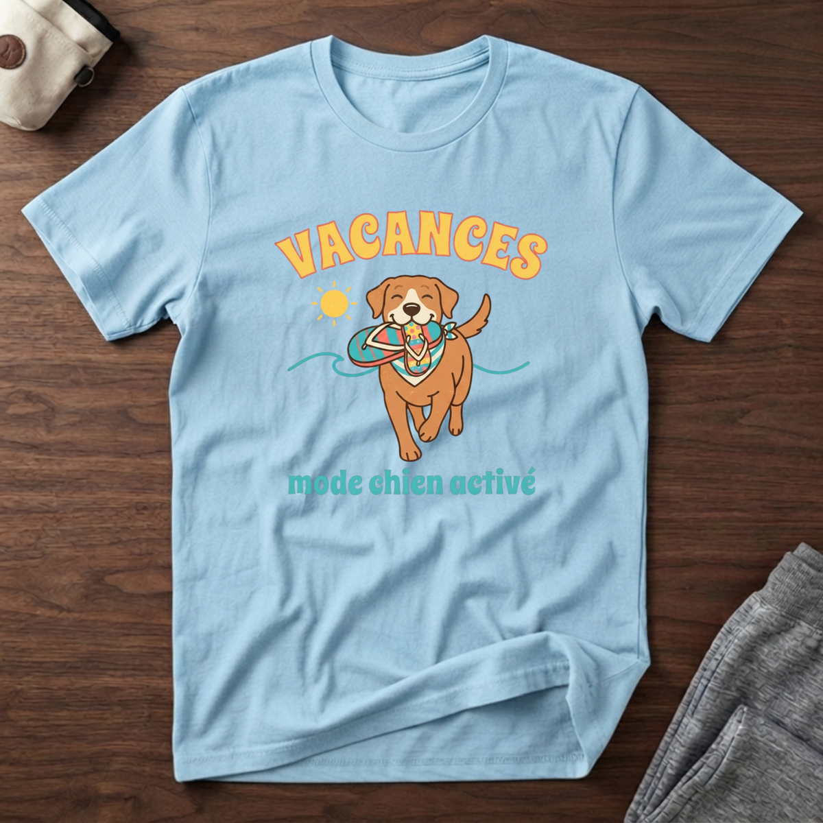T-Shirt — Vacances, mode chien activé
