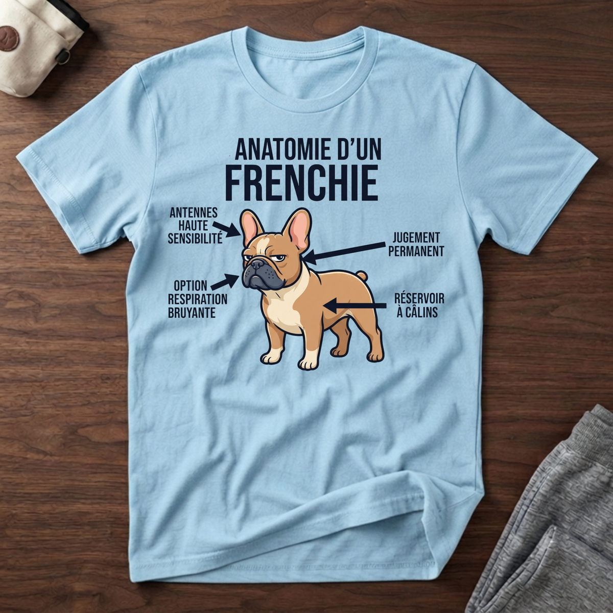 Anatomie d'un Frenchie - T-Shirt