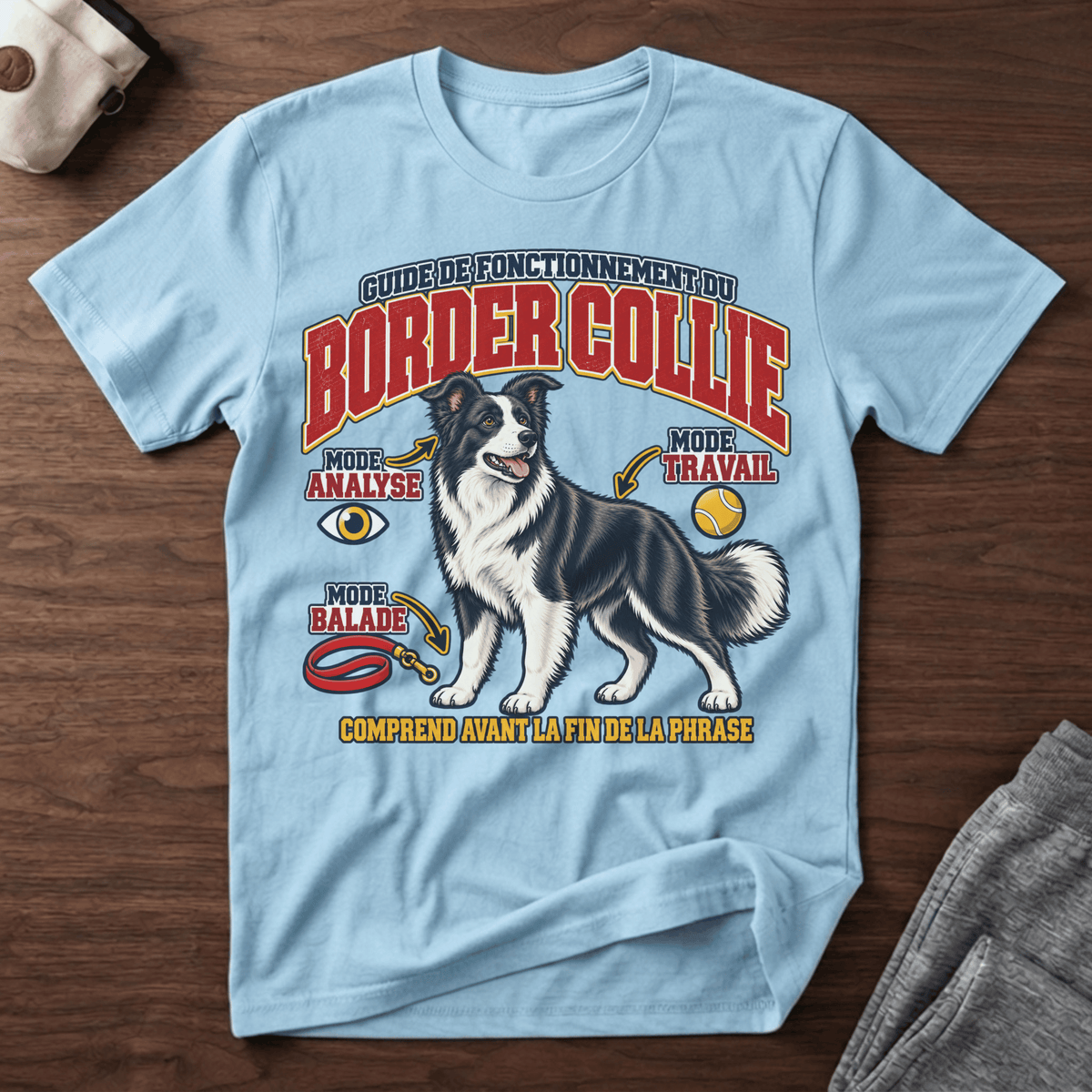 Guide de fonctionnement du Border Collie / Mode intelligence - T-Shirt
