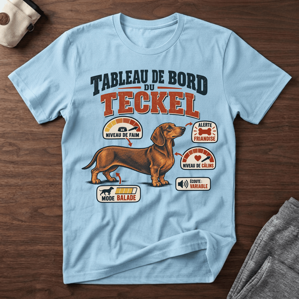 Tableau de bord du Teckel - T-Shirt