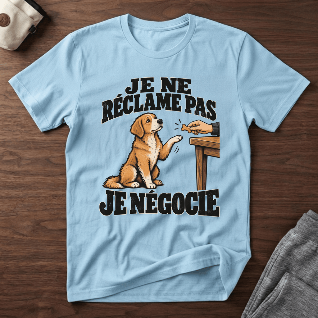 Je ne réclame pas, je négocie - T-Shirt
