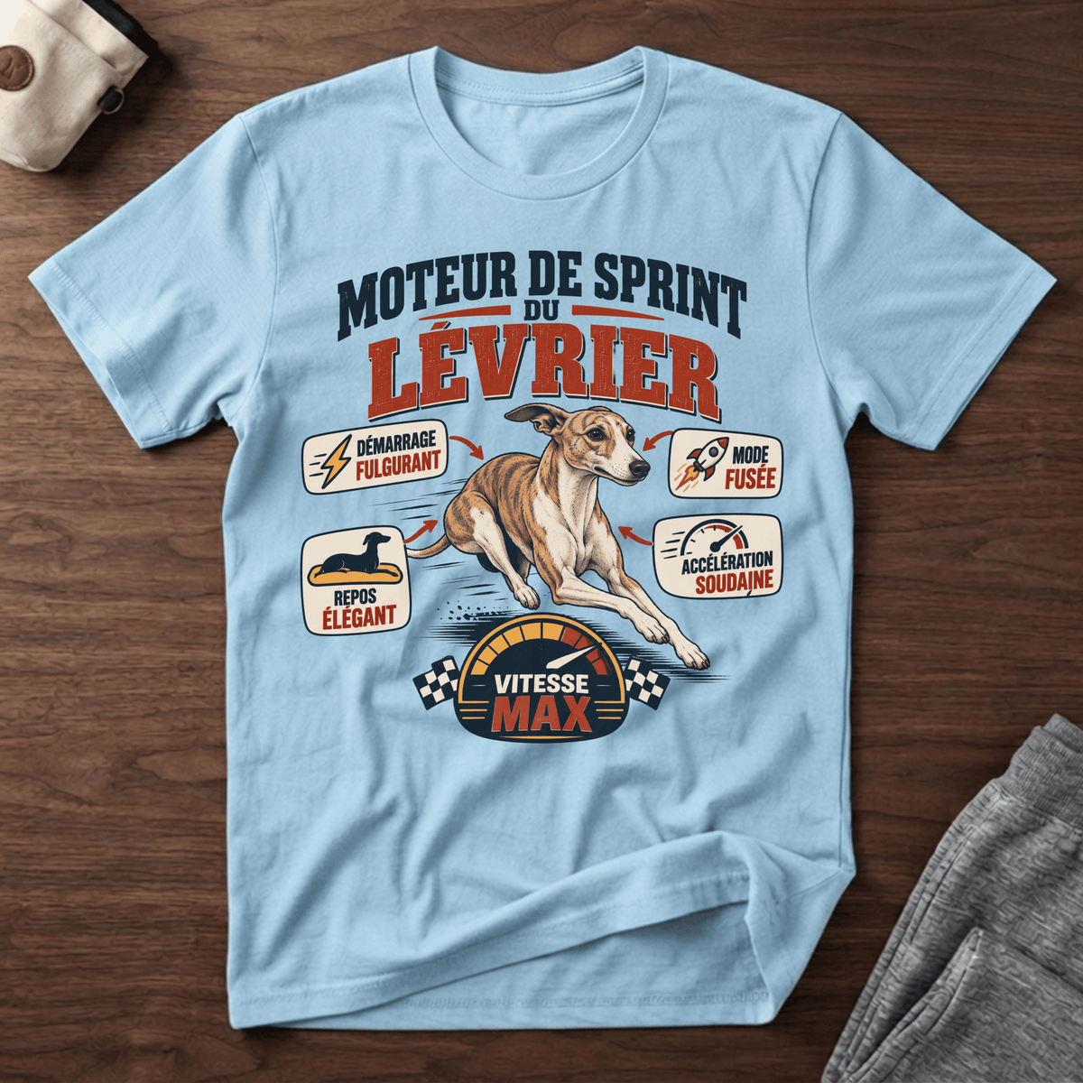 Moteur de sprint du lévrier - T-Shirt
