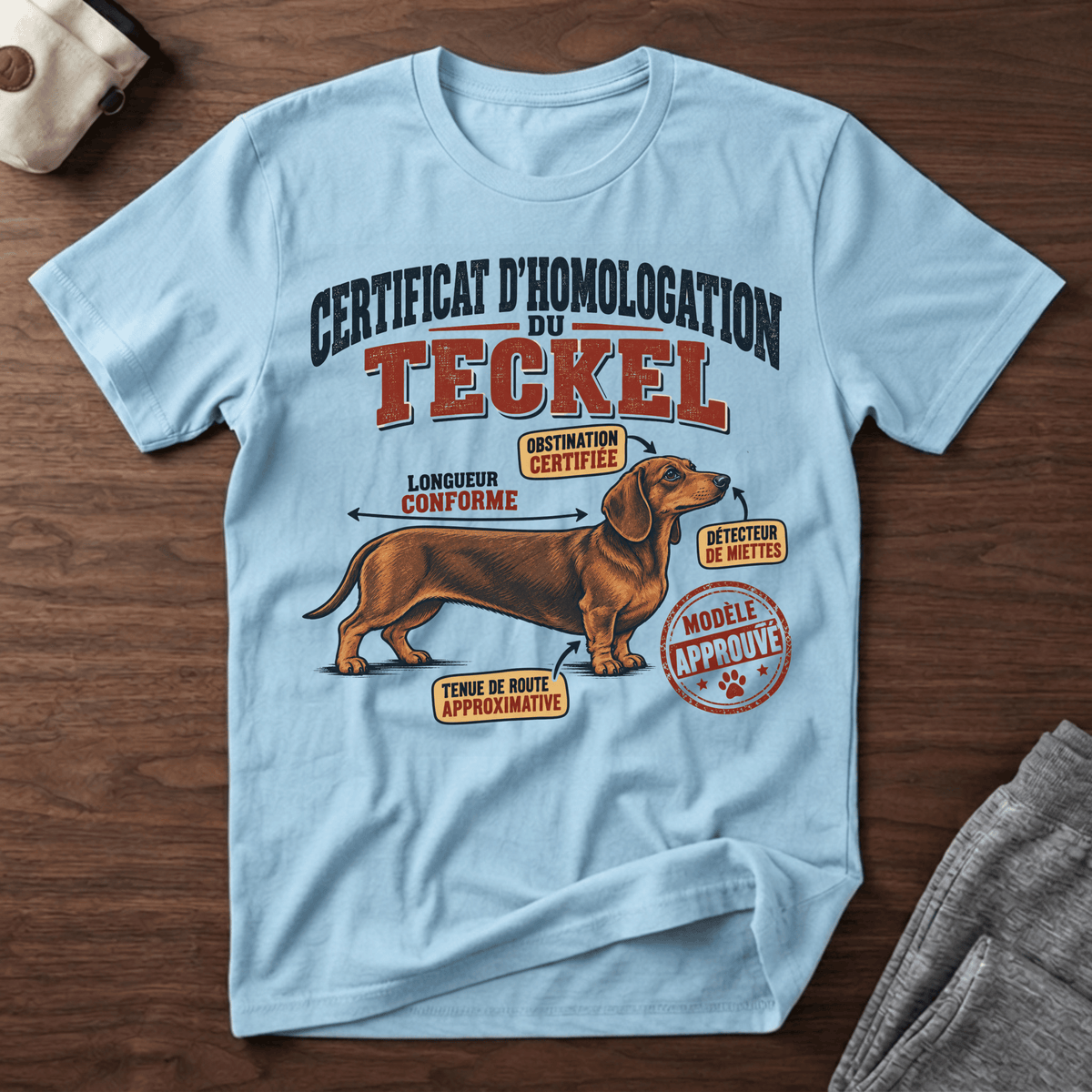 Certificat d'homologation du teckel - T-Shirt
