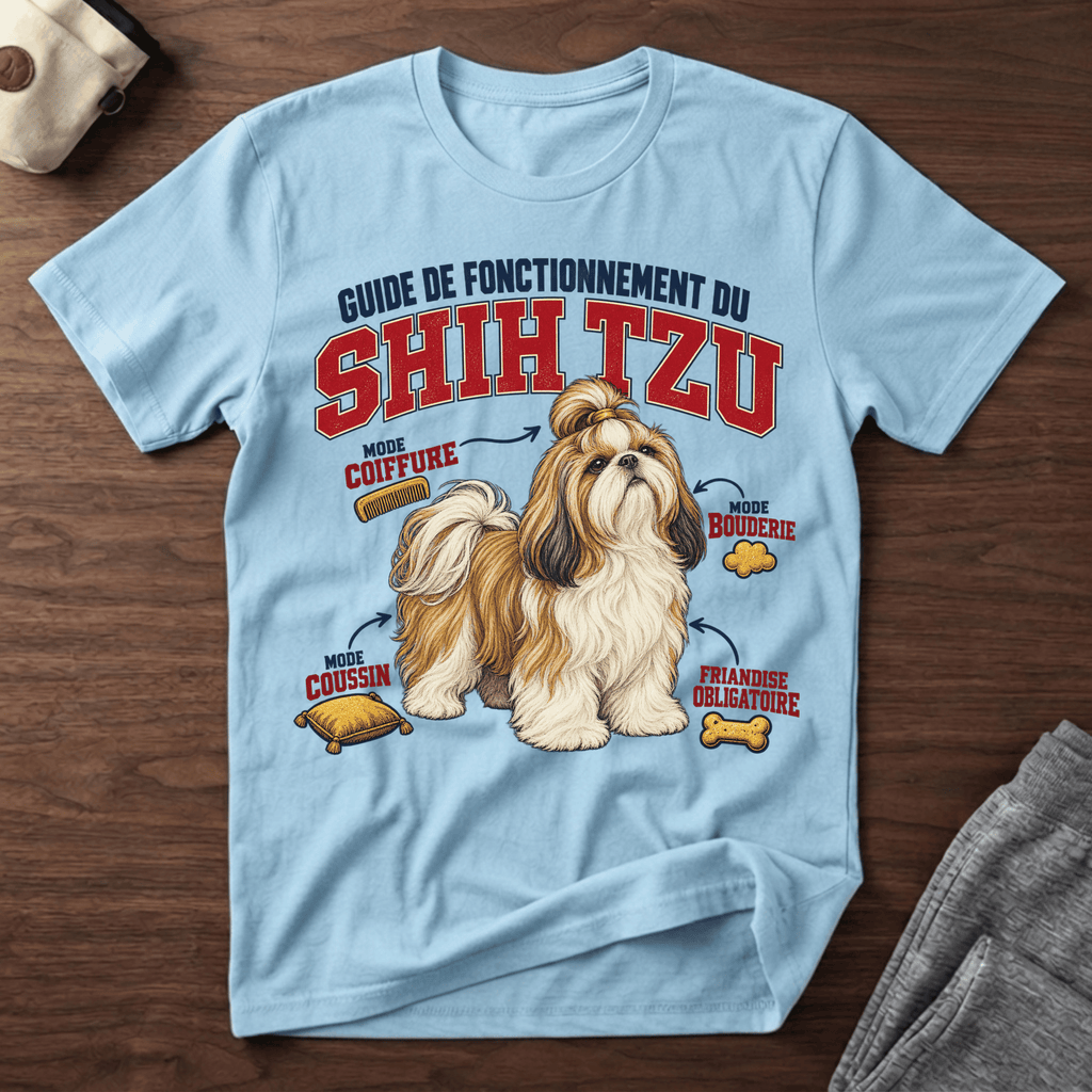 Guide de Fonctionnement du Shih Tzu - T-Shirt