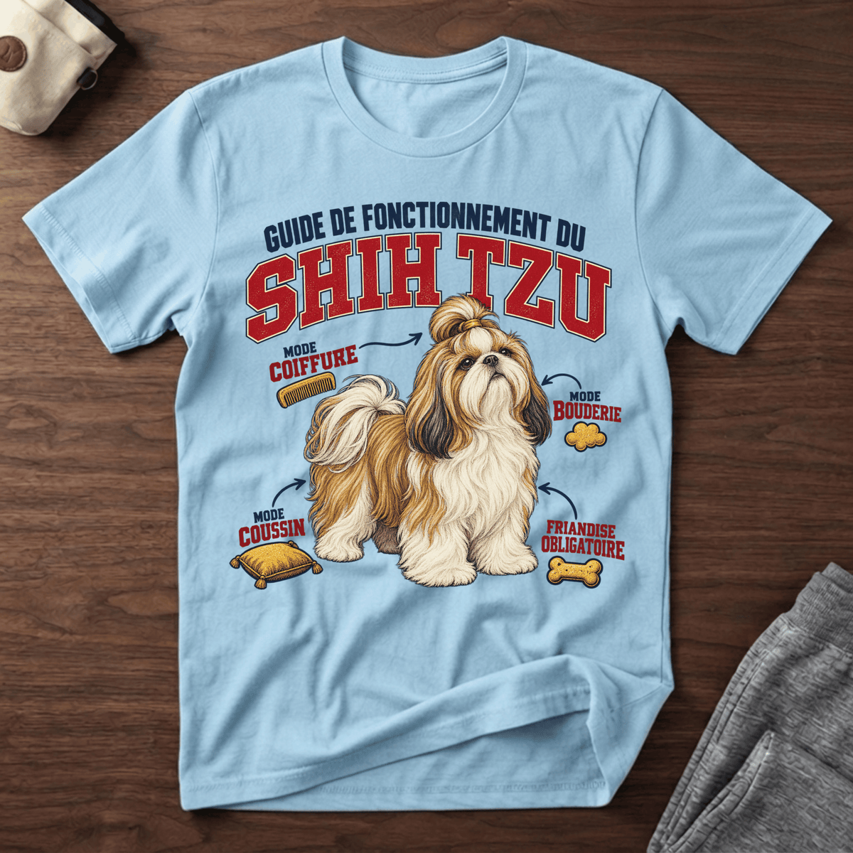 Guide de Fonctionnement du Shih Tzu - T-Shirt