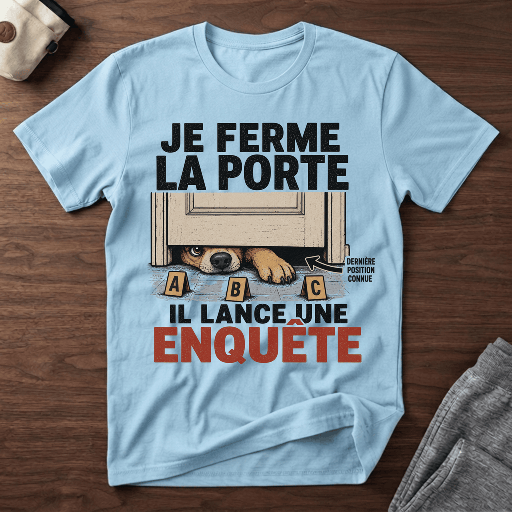 Je ferme la porte... - T-Shirt