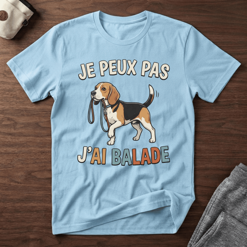 Je peux pas j'ai balade / Beagle - T-Shirt