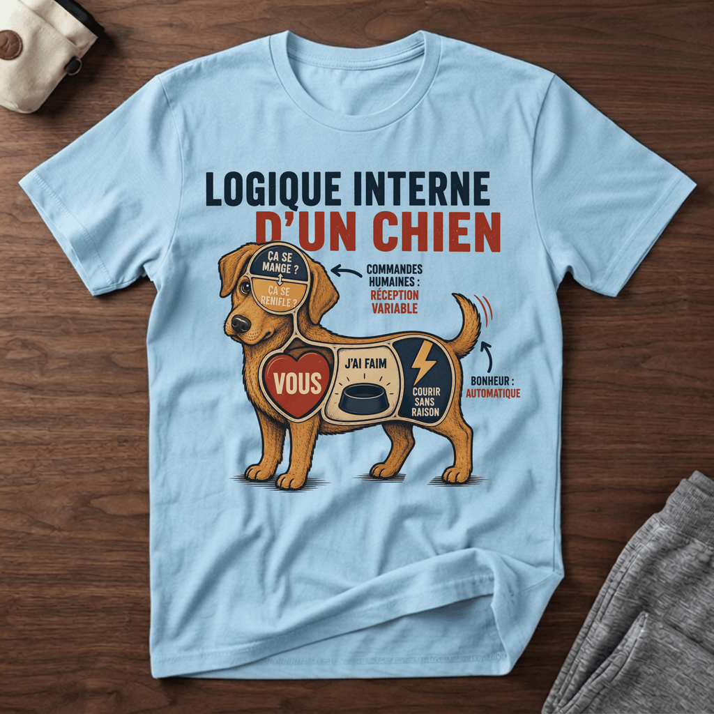 Logique interne d'un chien - T-Shirt