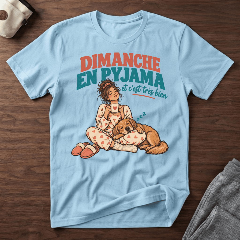 Dimanche en Pyjama - T-Shirt