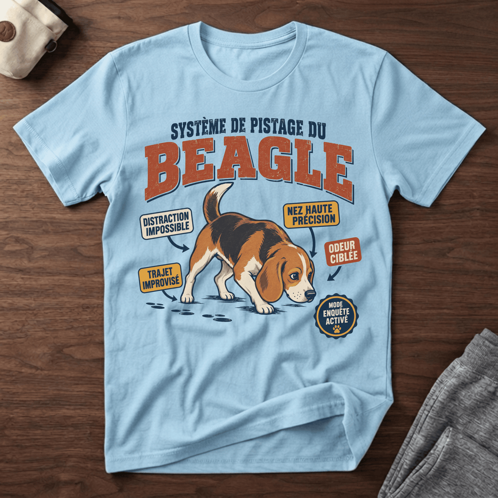 Système de pistage du Beagle - T-Shirt