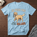 Je peux pas j'ai balade / Golden Retriever - T-Shirt