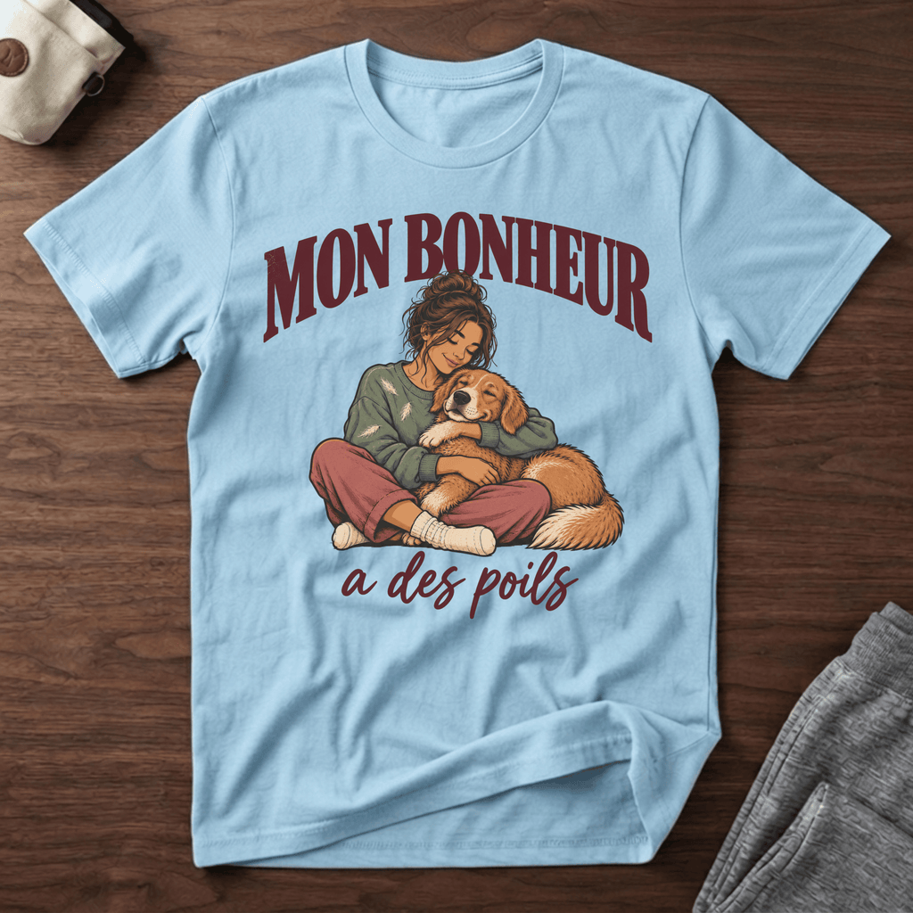 Mon bonheur a des poils - T-Shirt