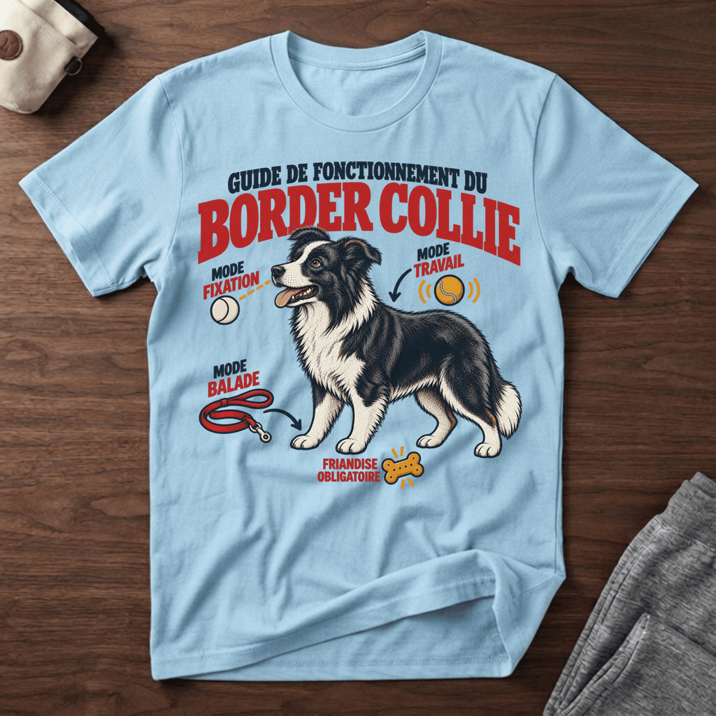 Guide de fonctionnement du Border Collie - T-Shirt