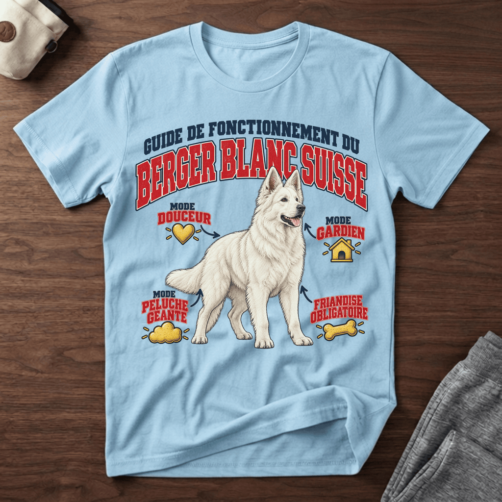 Guide de Fonctionnement du Berger Blanc Suisse - T-Shirt