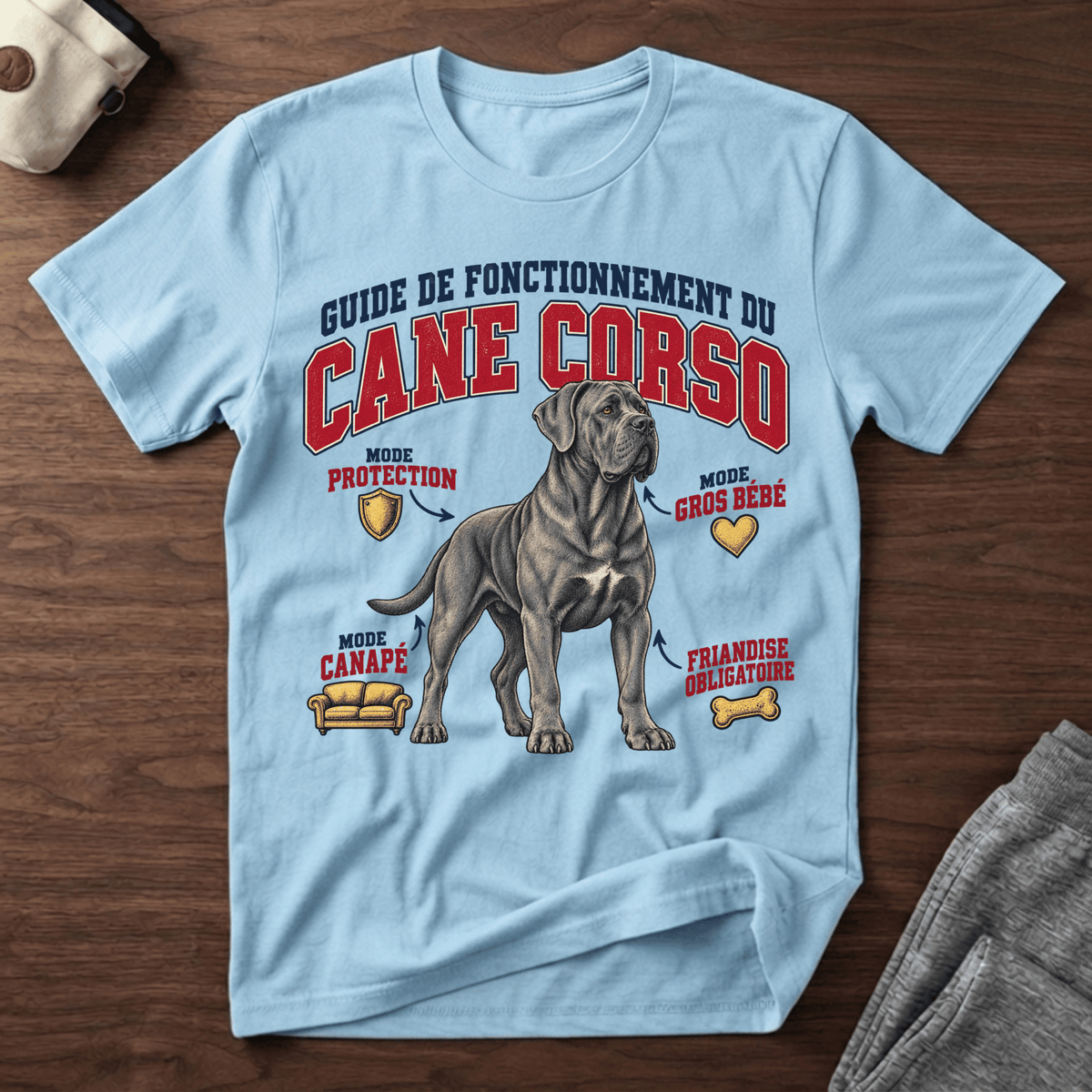 Guide de Fonctionnement du Cane Corso - T-Shirt
