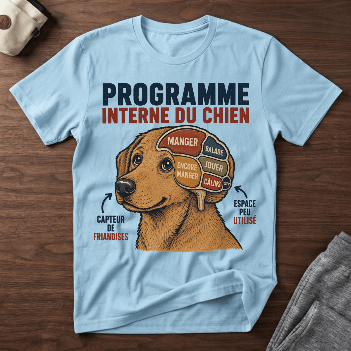 Programme interne d'un chien - T-Shirt