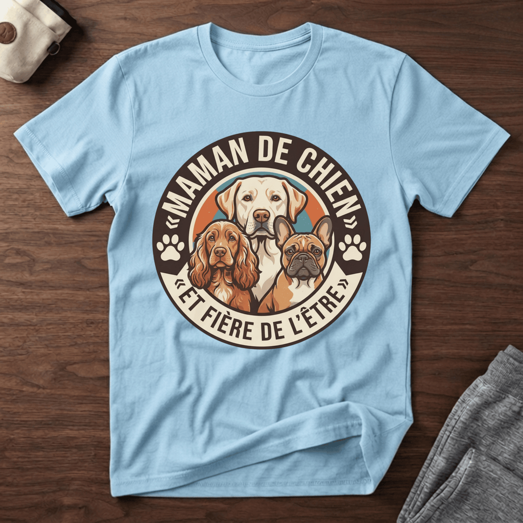 Maman de chien... - T-Shirt
