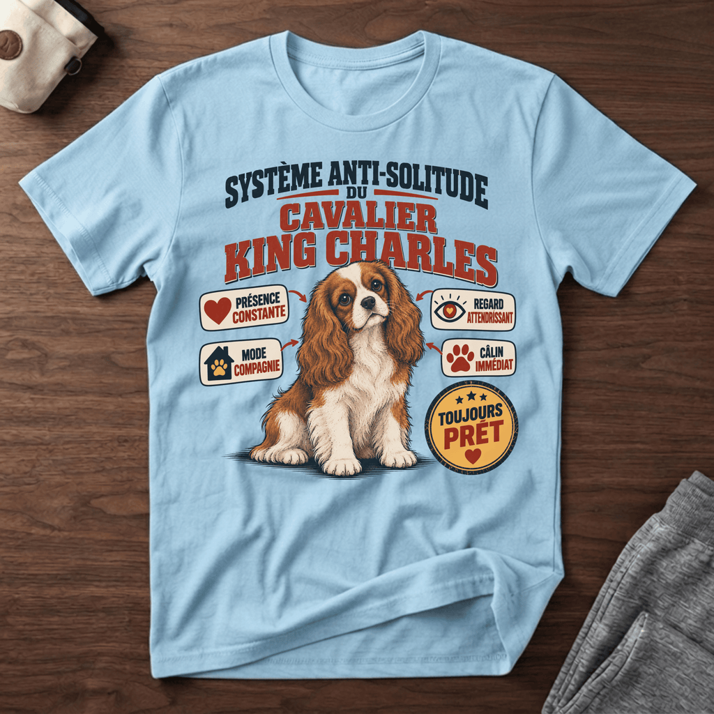 Système anti-solitude du Cavalier King Charles - T-Shirt