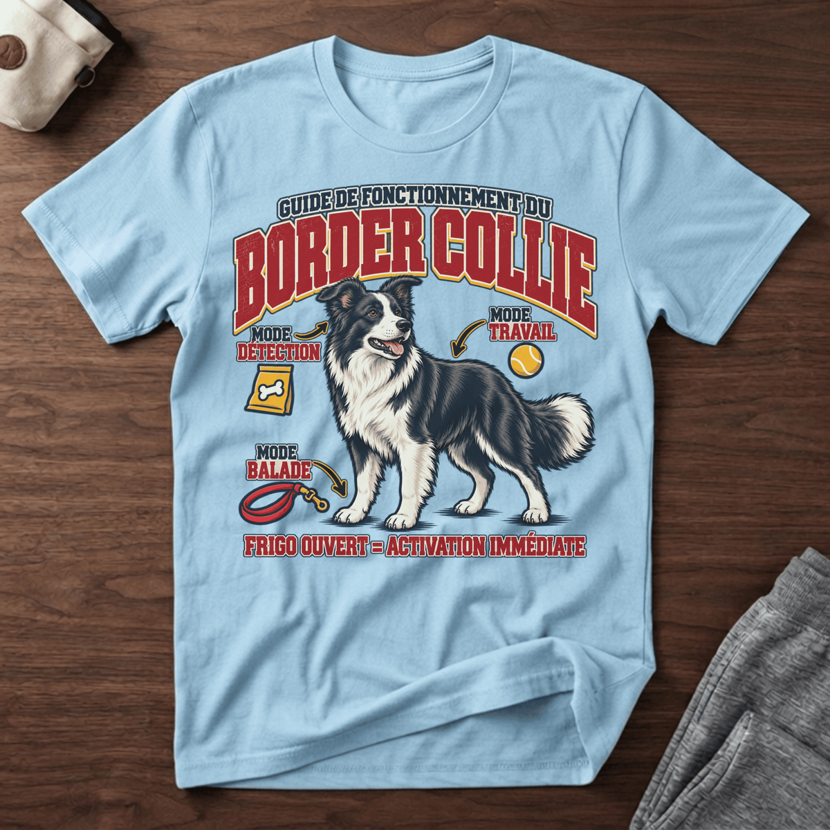 Guide de fonctionnement du Border Collie / Frigo ouvert - T-Shirt