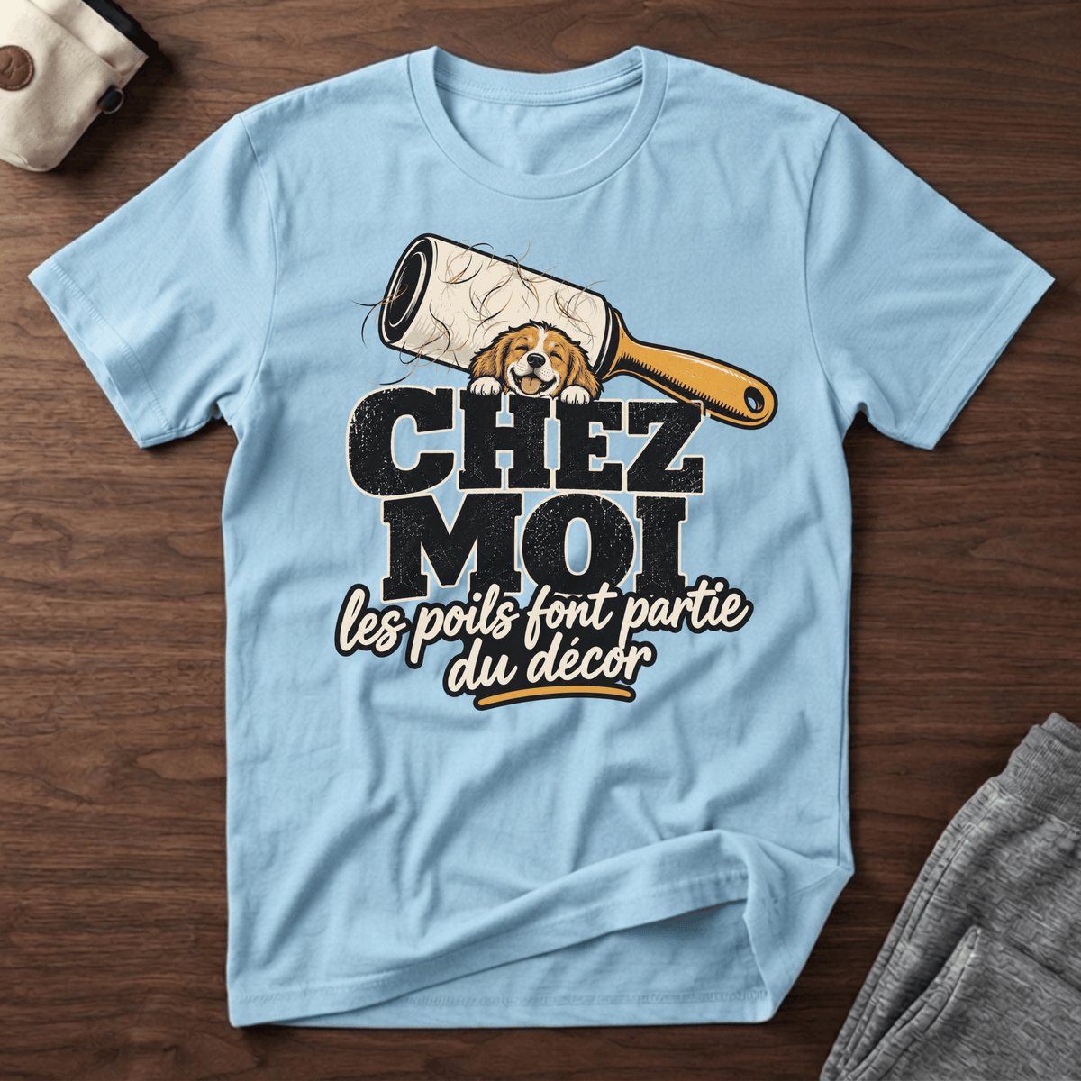Chez moi les poils font partie du décor - T-Shirt