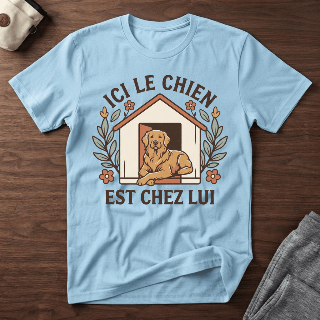 Ici le chien est chez lui  - T-Shirt