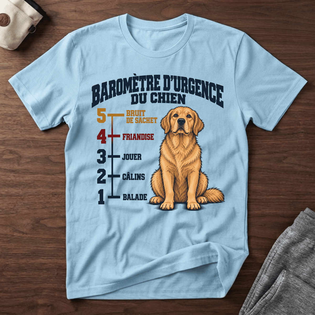 Baromètre d'urgence du chien - T-Shirt