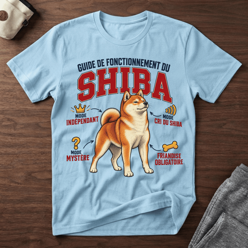 Guide de Fonctionnement du Shiba - T-Shirt