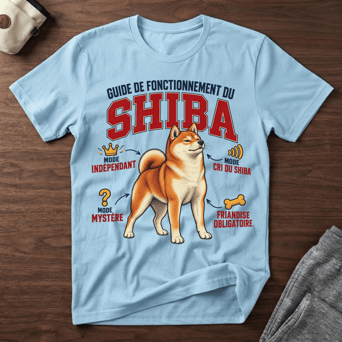Guide de Fonctionnement du Shiba - T-Shirt
