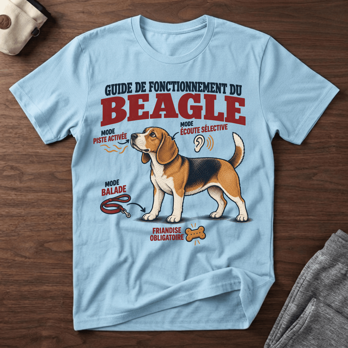 Guide de fonctionnement du Beagle - T-Shirt