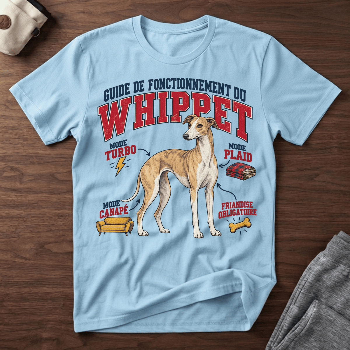 Guide de Fonctionnement du Whippet - T-Shirt