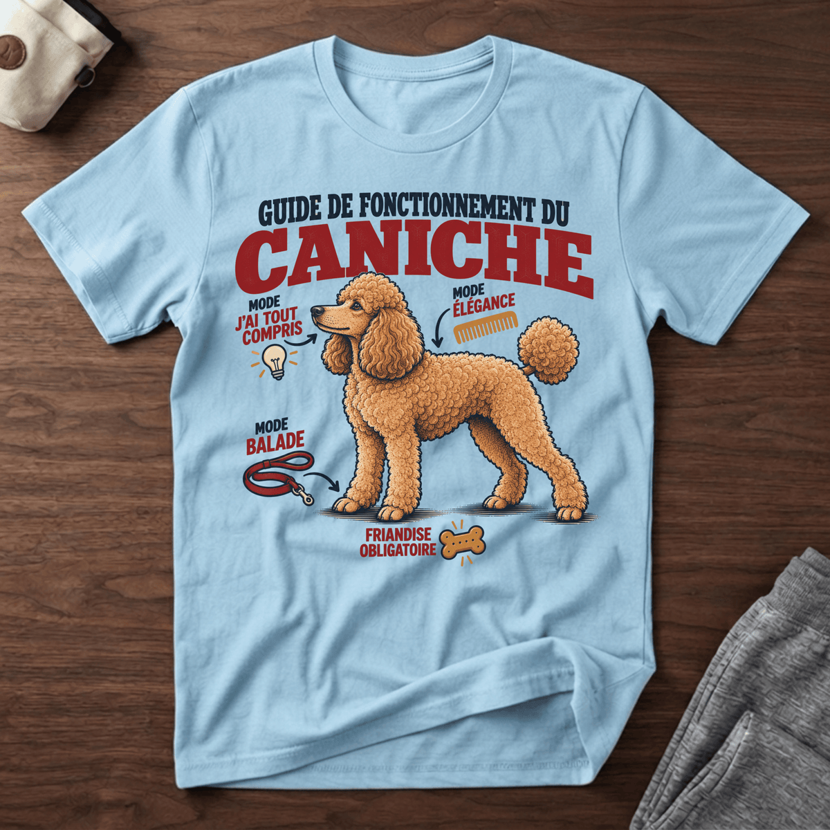 Guide de fonctionnement du Caniche - T-Shirt