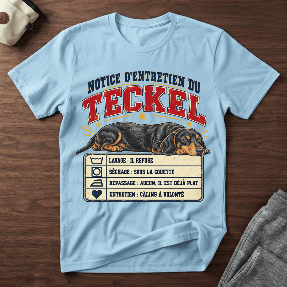 Notice d'entretien du Teckel - T-Shirt