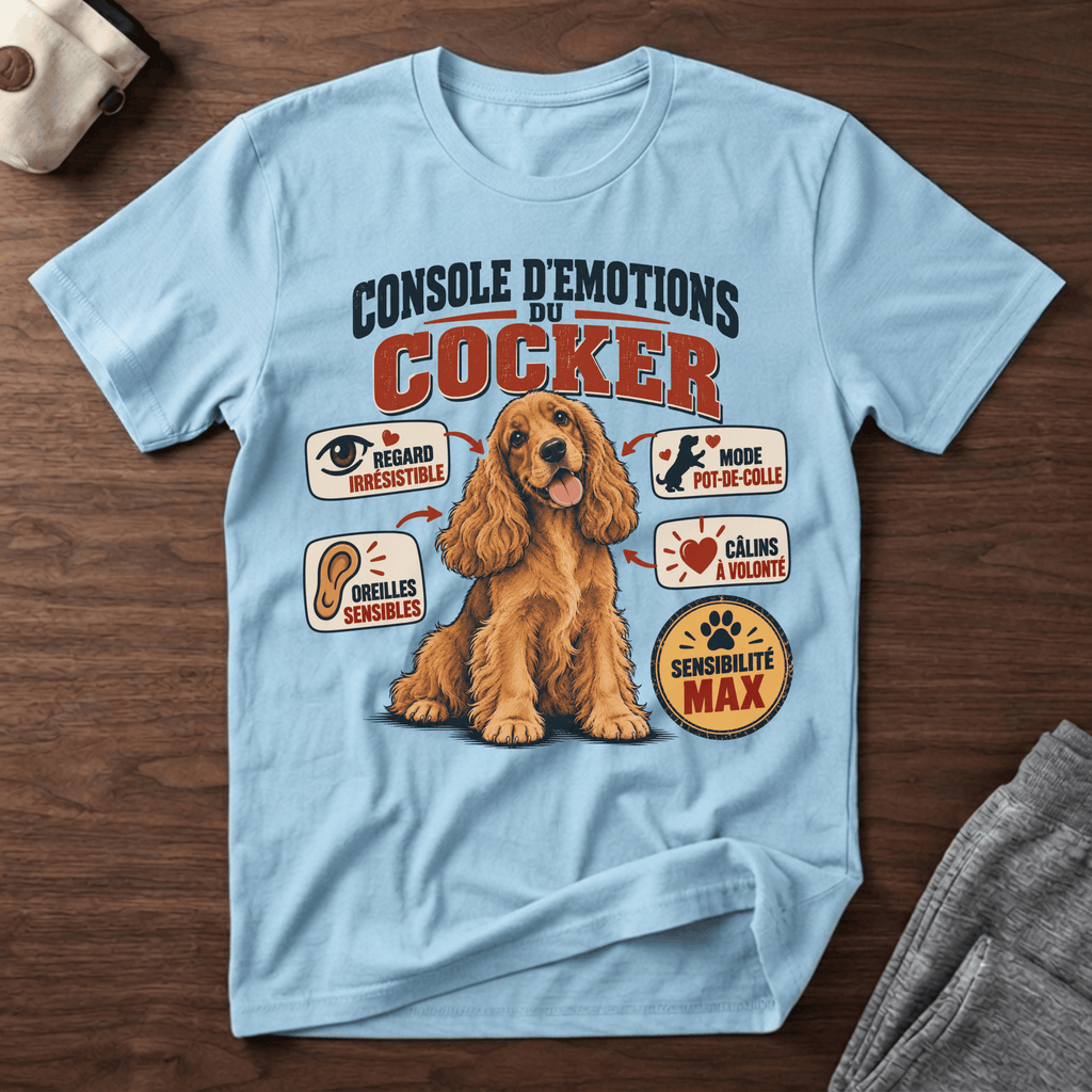 Console d'emotions du Cocker - T-Shirt