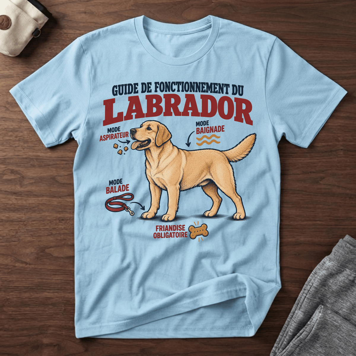 Guide de fonctionnement du Labrador - T-Shirt