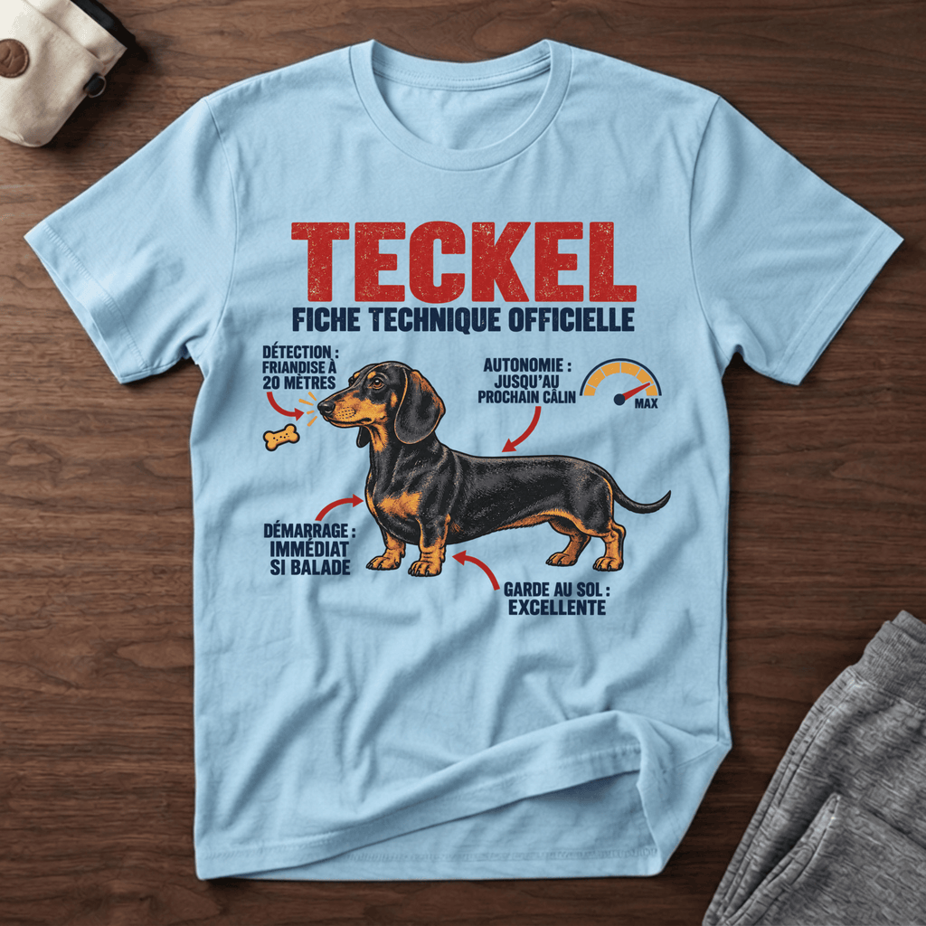 Teckel fiche technique officielle - T-Shirt
