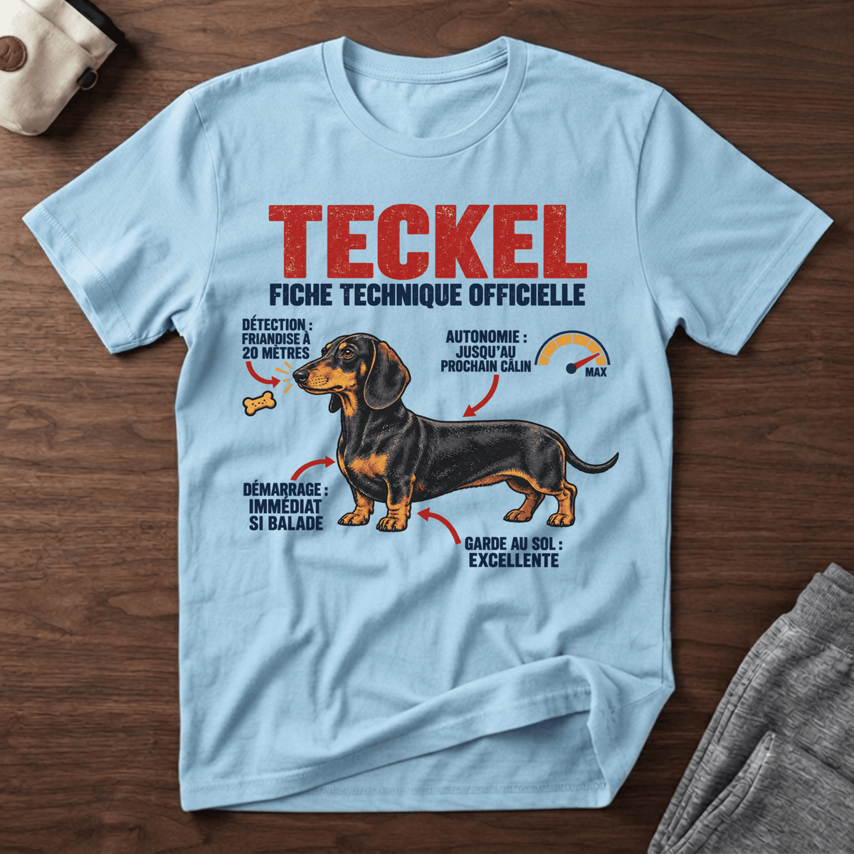 Teckel fiche technique officielle - T-Shirt