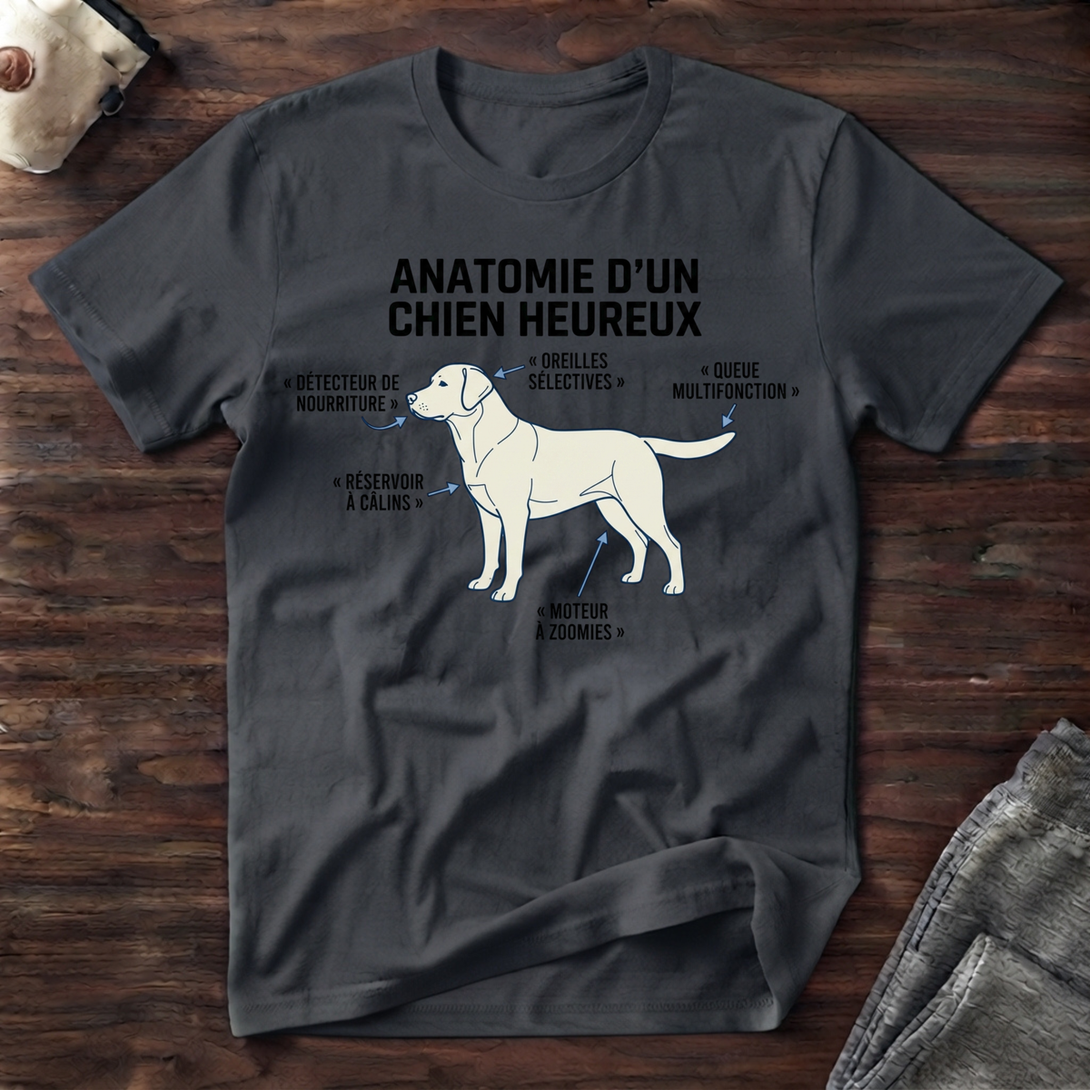 T-Shirt — Anatomie d'un Chien Heureux