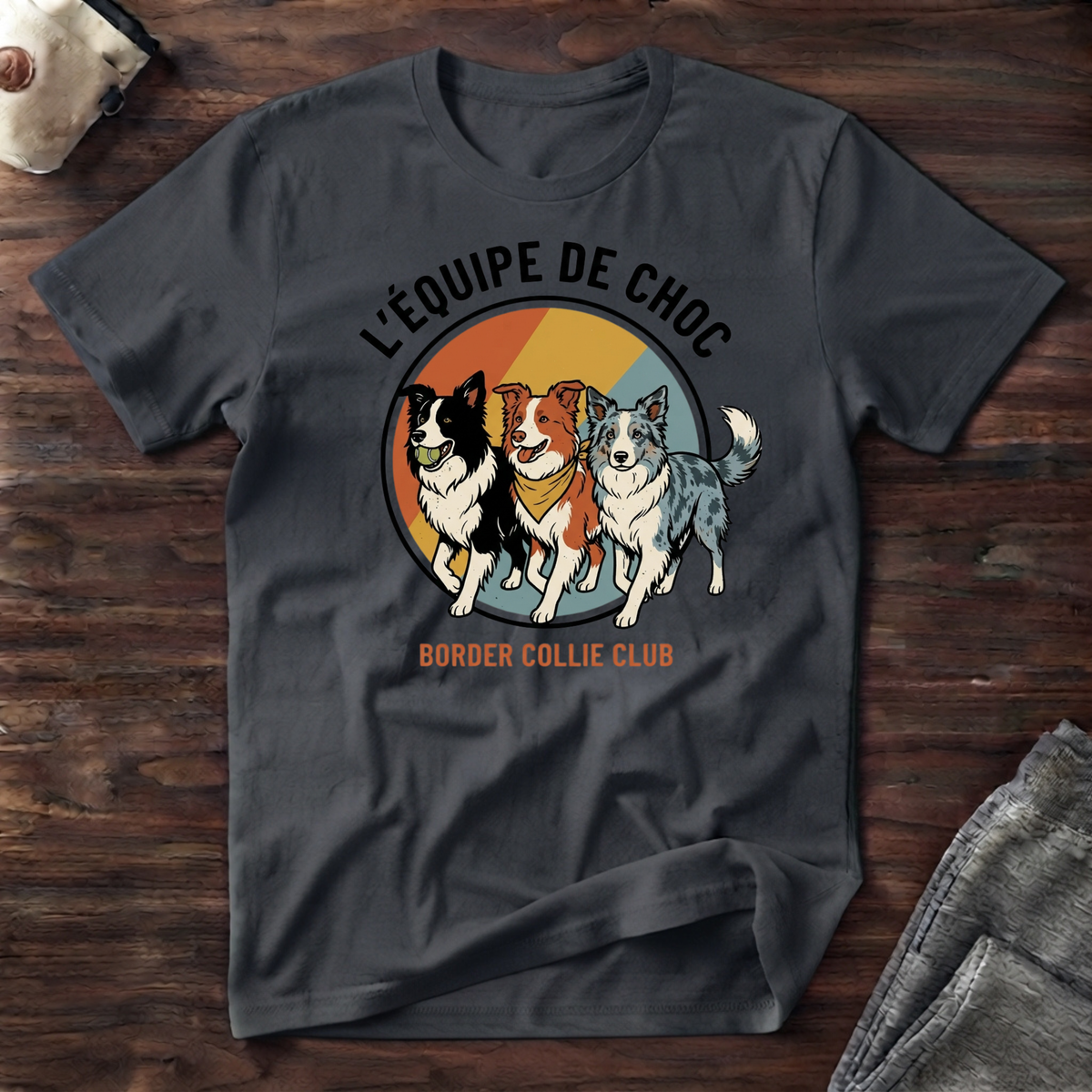 Border Collie Club / L'équipe de Choc - T-Shirt
