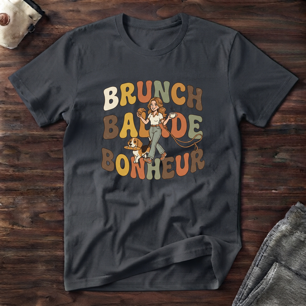T-Shirt — Brunch / Balade / Bonheur