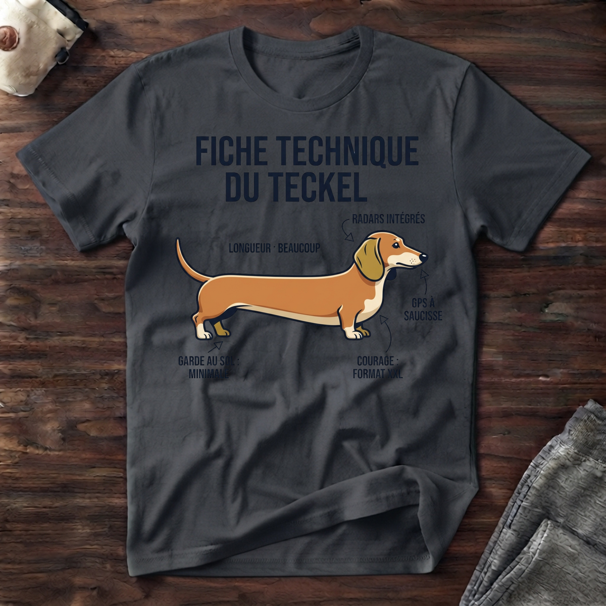 Fiche technique du teckel - T-Shirt