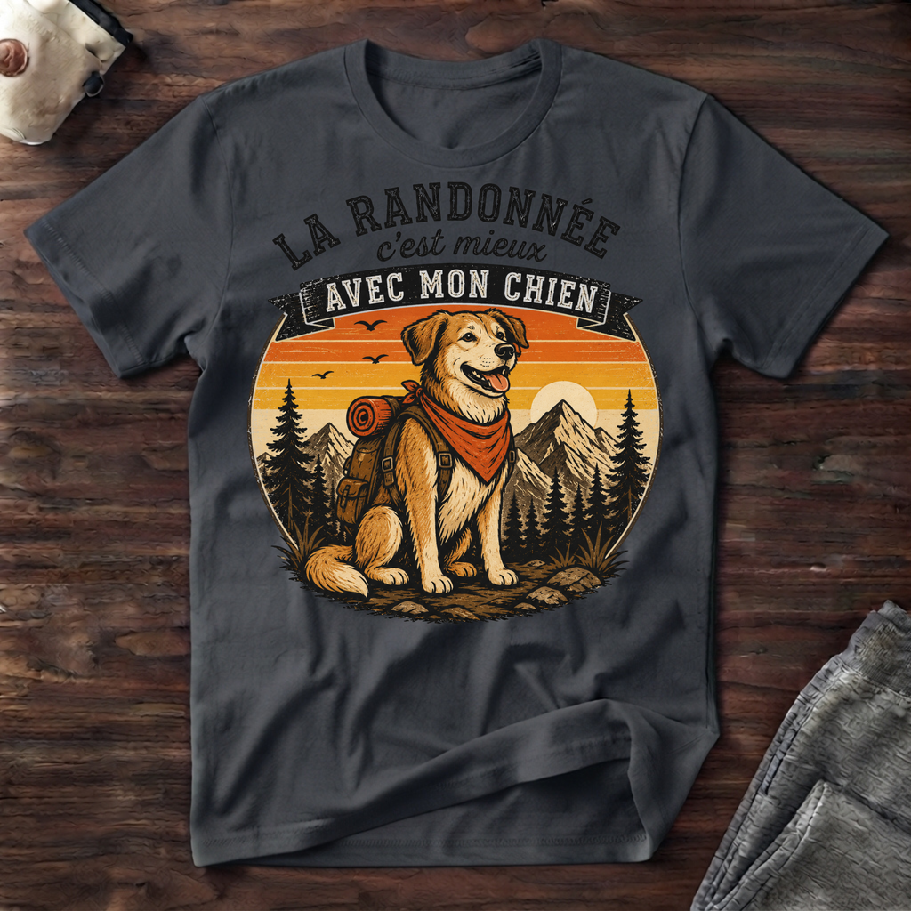 T-Shirt — La Randonnée c'est mieux avec mon chien