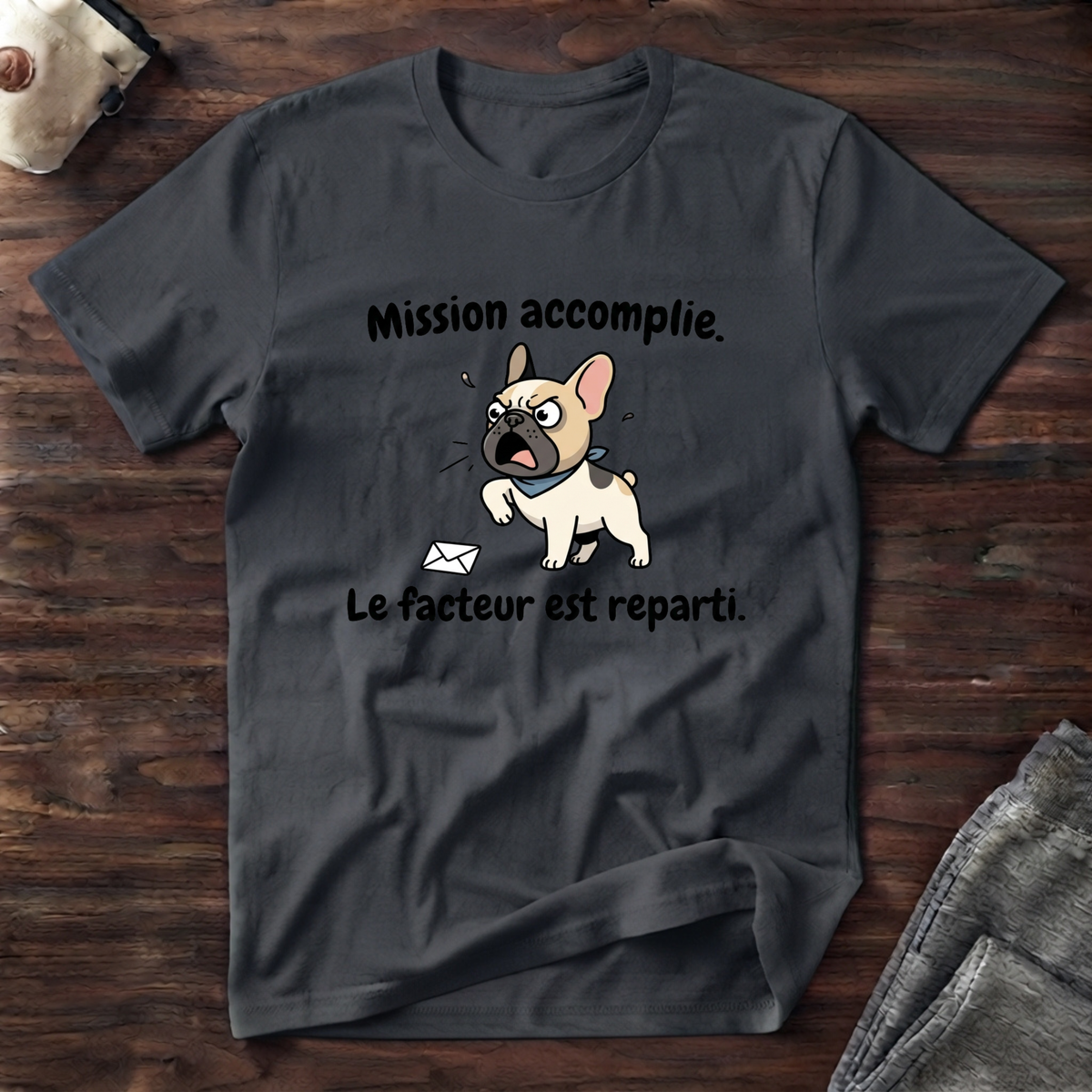 T-Shirt — Mission accomplie... le facteur est reparti