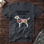 Système interne d'un chien - T-Shirt