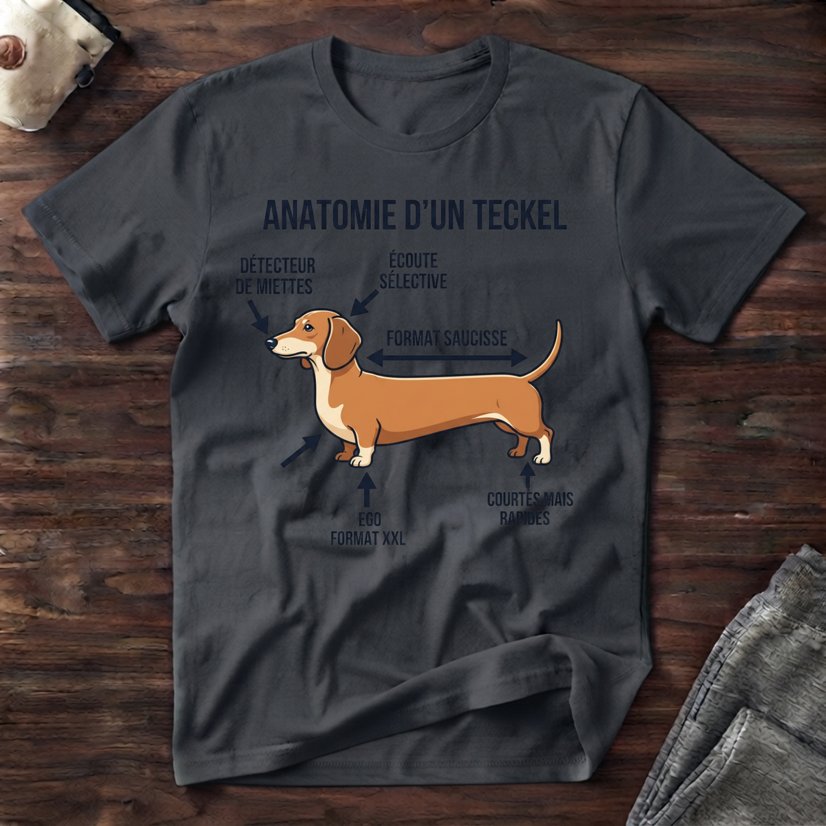 Anatomie d'un Teckel - T-Shirt