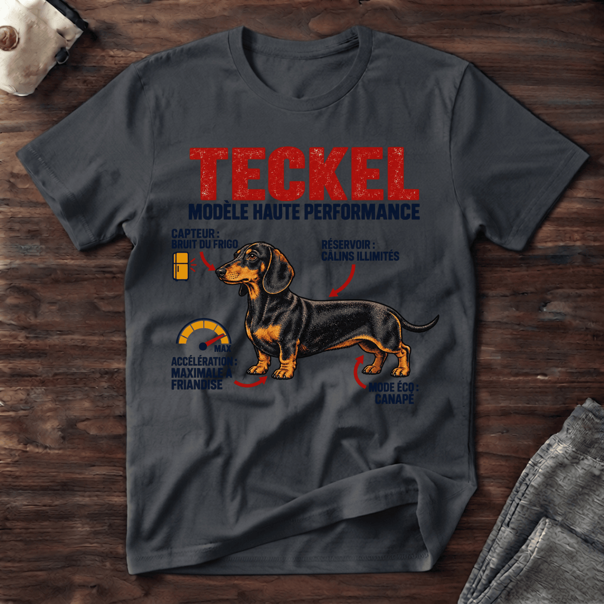 Teckel modèle haute performance - T-Shirt