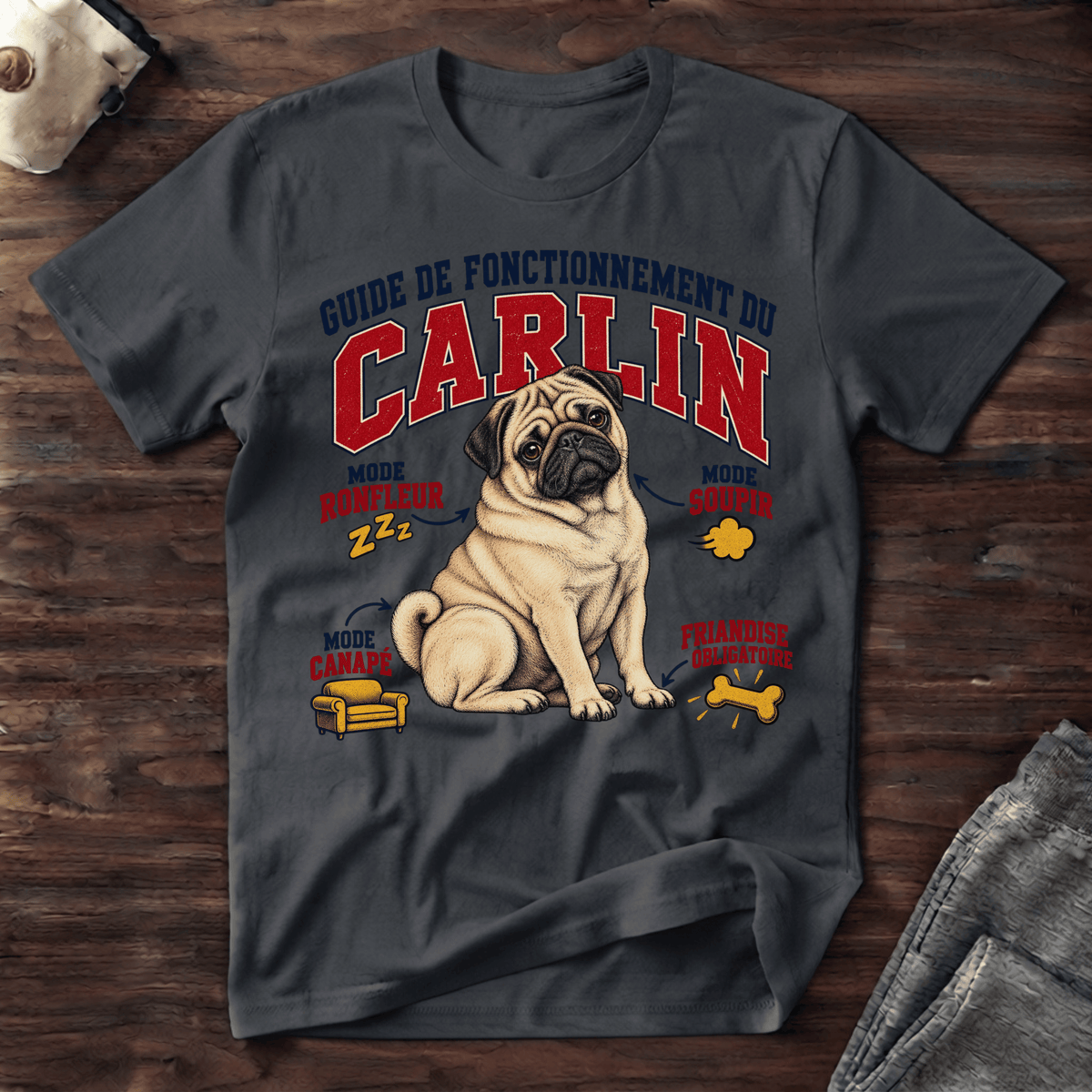 Guide de Fonctionnement du Carlin - T-Shirt