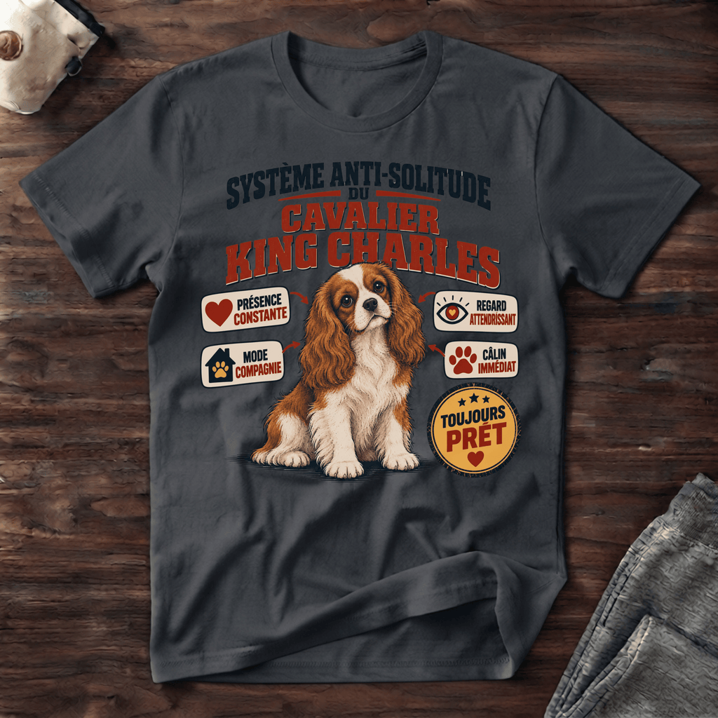Système anti-solitude du Cavalier King Charles - T-Shirt
