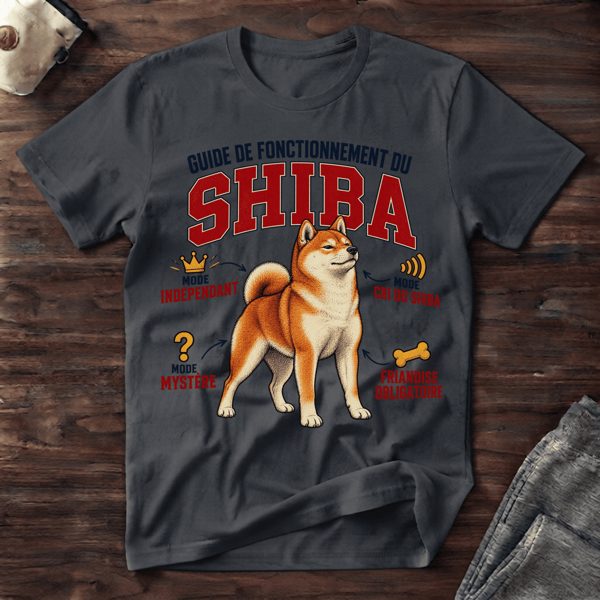 Guide de Fonctionnement du Shiba - T-Shirt