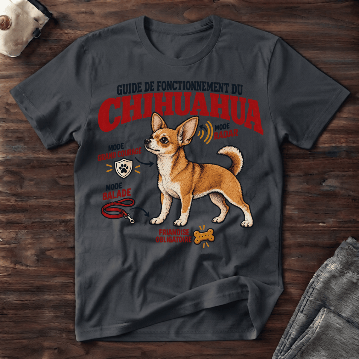 Guide de fonctionnement du Chihuahua - T-Shirt